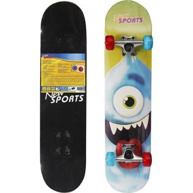 VEDES 0073415799 New Sports - Skateboard Cyclops - LED-Räder - 78cm