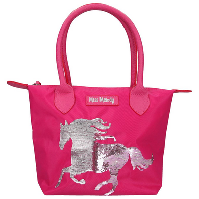Depesche 10607 Miss Melody - Handtasche Pailetten magenta