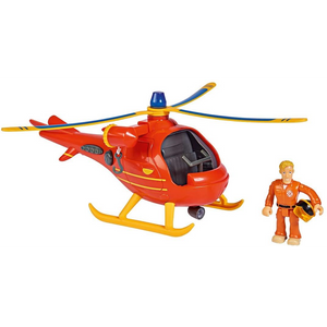 Simba Dickie 109251077 Simba Toys - Feuerwehrmann Sam - Hubschrauber Wallaby mit Figur