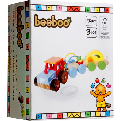 VEDES 0042707261 Beeboo - Nachziehtraktor mit 2 Anhängern