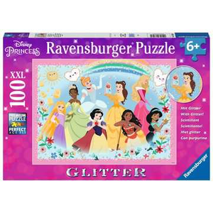 Ravensburger 13326 Kinder-Puzzle - Disney Princess - # 100 - Stark schön und unglaublich mutig (Glitter)