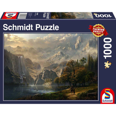 Schmidt Spiele 58399 Erwachsenenpuzzle - # 1000 - Wasserfall-Idylle