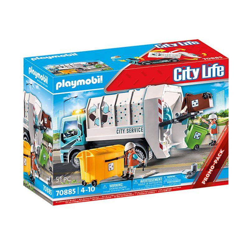Playmobil 70885 City Life - Müllfahrzeug mit Blinklicht