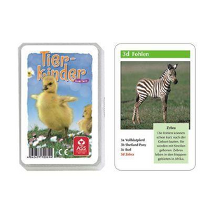 Ass Spielkarten 22572089 Quartett - Tierkinder