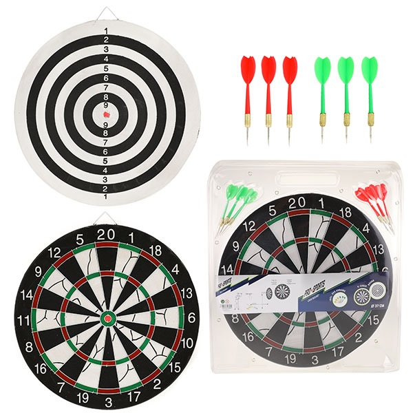 Toi-toys 35180A Pro Sports - Dartscheibe mit 6 Pfeilen - Ø37cm
