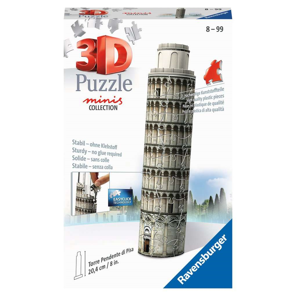 Ravensburger 11247 3D Puzzle - Mini Schiefer Turm von Pisa