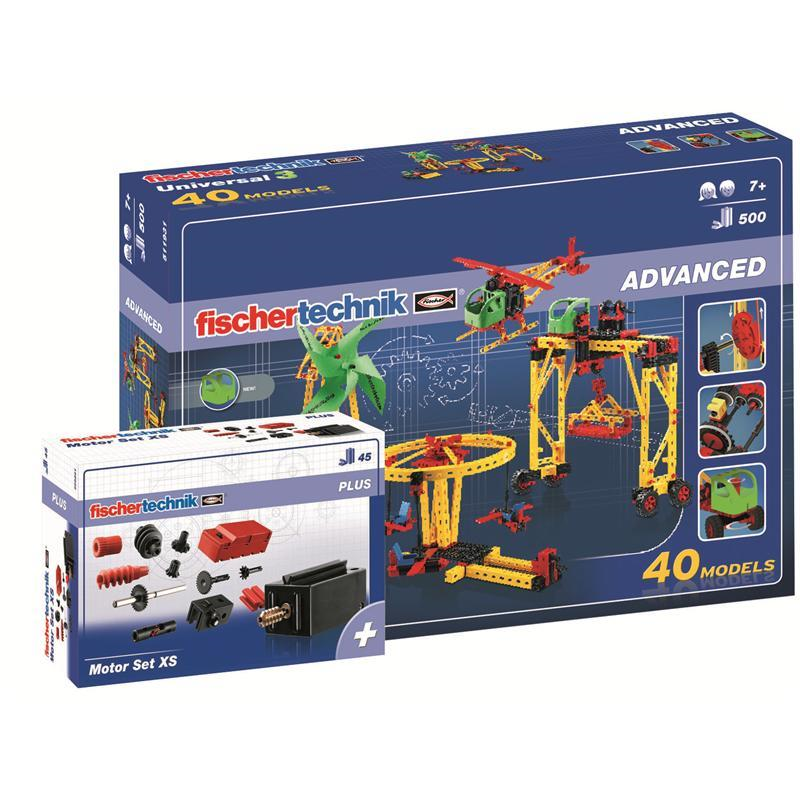 fischertechnik 516187 Advanced - Universal 3 + Motor Set XS