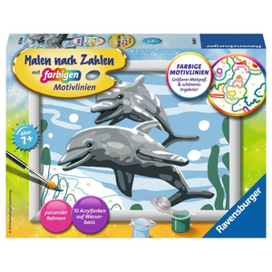 Ravensburger 28468 Malen nach Zahlen - Freundliche Delfine