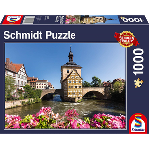 Schmidt Spiele 58397 Schmidt Puzzle - # 1000 - Bamberg Regnitz Altes Rathaus