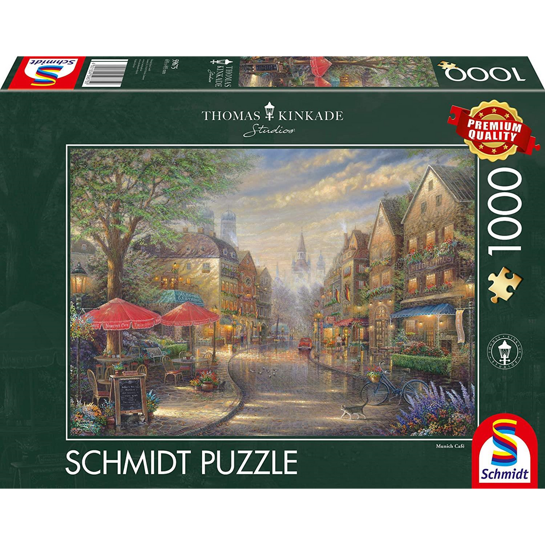 Schmidt Spiele 59675 Schmidt Puzzle - # 1000 - Thomas Kinkade  Café in München
