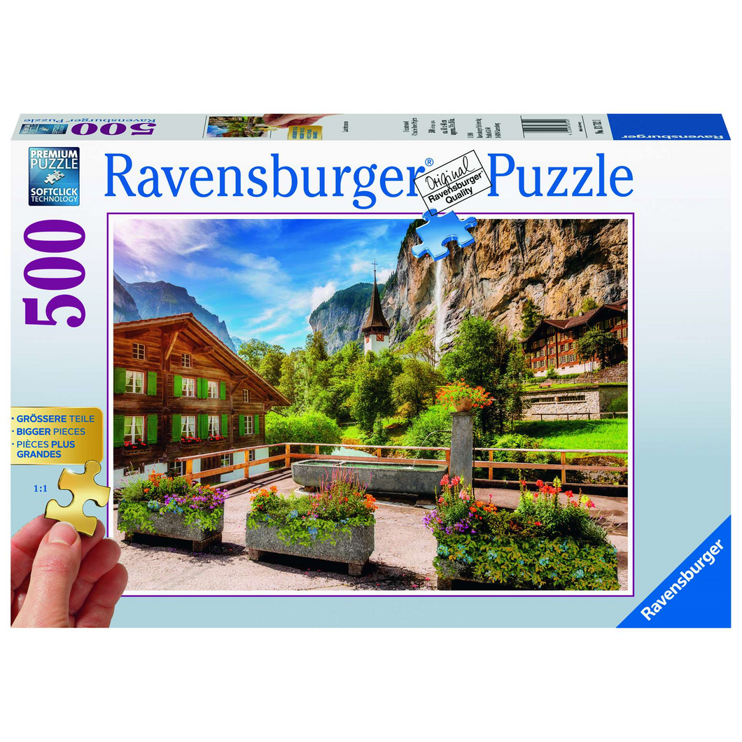 Ravensburger 13712 Erwachsenen-Puzzle - # 500 - Lauterbrunnen