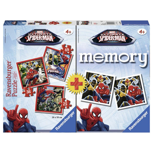 Ravensburger 07359 Spiel - Memory + Puzzel - Spiderman