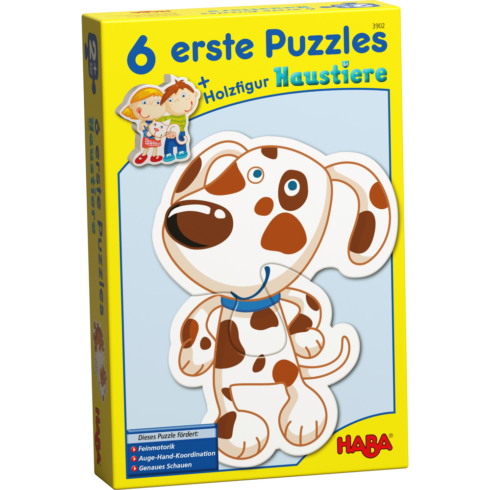 Haba 003902 Kinderpuzzle - 6 erste Puzzles - Haustiere