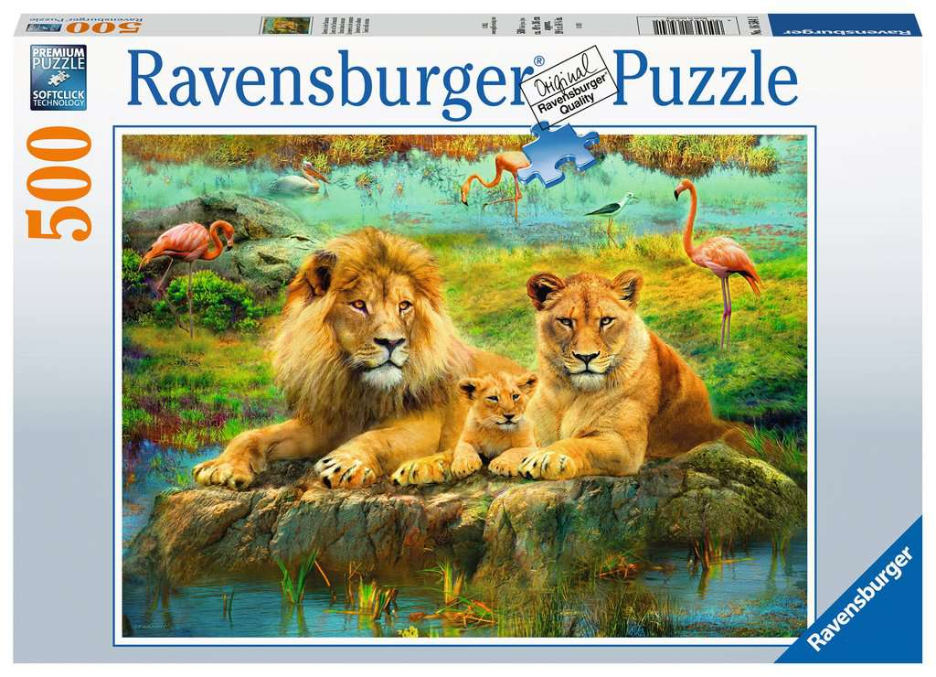 Ravensburger 16584 Erwachsenen-Puzzle - # 500 - Löwen in der Savanne