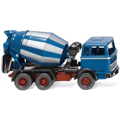 Wiking-Modellbau 068206 Wiking - Klassik Edition 1:87 - Betonmischer MB - azurblau-silber