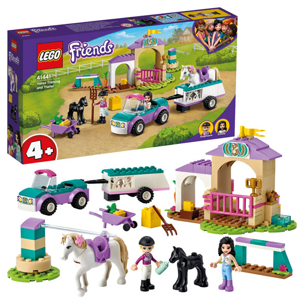 LEGO 41441 Friends - Trainingskoppel und Pferdeanhänger