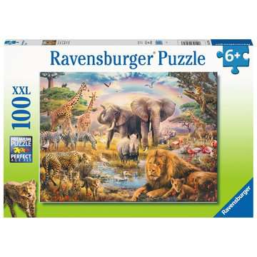 Ravensburger 13284 Kinder-Puzzle - # 100 - Afrikanische Savanne