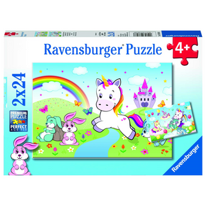 Ravensburger 07828 Kinder-Puzzle - Märchenhaftes Einhorn (2x24 Teile)