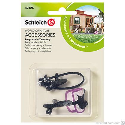 Schleich 42126 Horse Club - Ponysattel + Zaumzeug