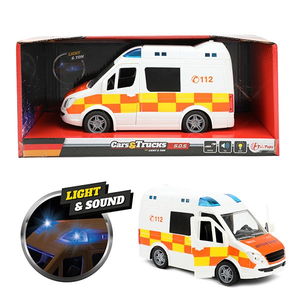 Toi-toys 23416A Krankenwagen Deutschland - Friktion - Licht - Sound