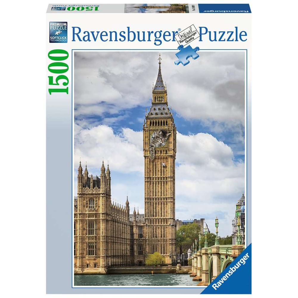 Ravensburger 16009 Erwachsenen-Puzzle - # 1500 - Findus am Big Ben