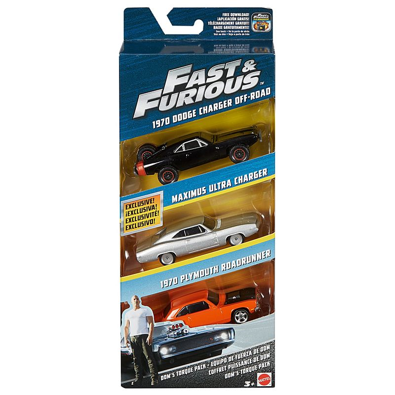 Mattel FCG02 Hot Wheels - Fast & Furious - 3er Set