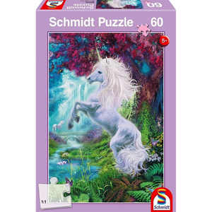 Schmidt Spiele 56310 Kinderpuzzle - # 60 - Einhorn im verzauberten Garten