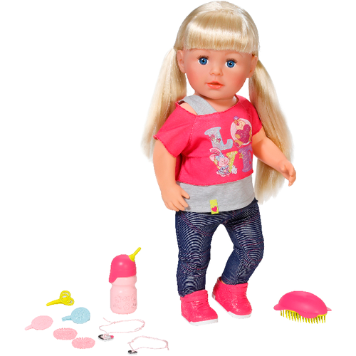 Zapf Creation 820704 Baby Born - Interactive Puppe Sister - Schwester