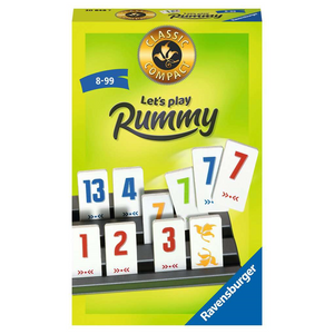 Ravensburger 20848 Mitbringspiele - Classic Compact: Let's play Rummy