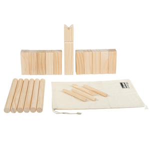 Iden 8582175 Idena - Outdoor - Kubb Spiel aus Holz - Nordmann Spiel