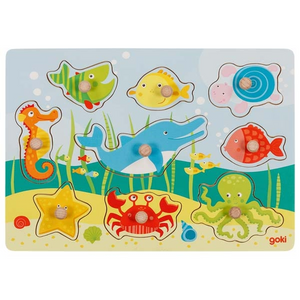 goki 57396 Puzzle - Steckpuzzle Unterwasserwelt II