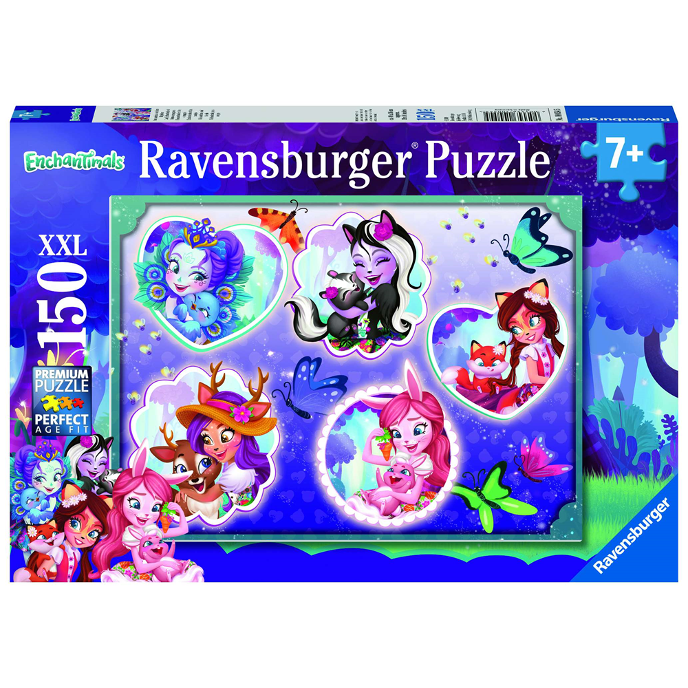 Ravensburger 10054 Kinder-Puzzle - # 150 - Enchantimals und ihre Begleiter