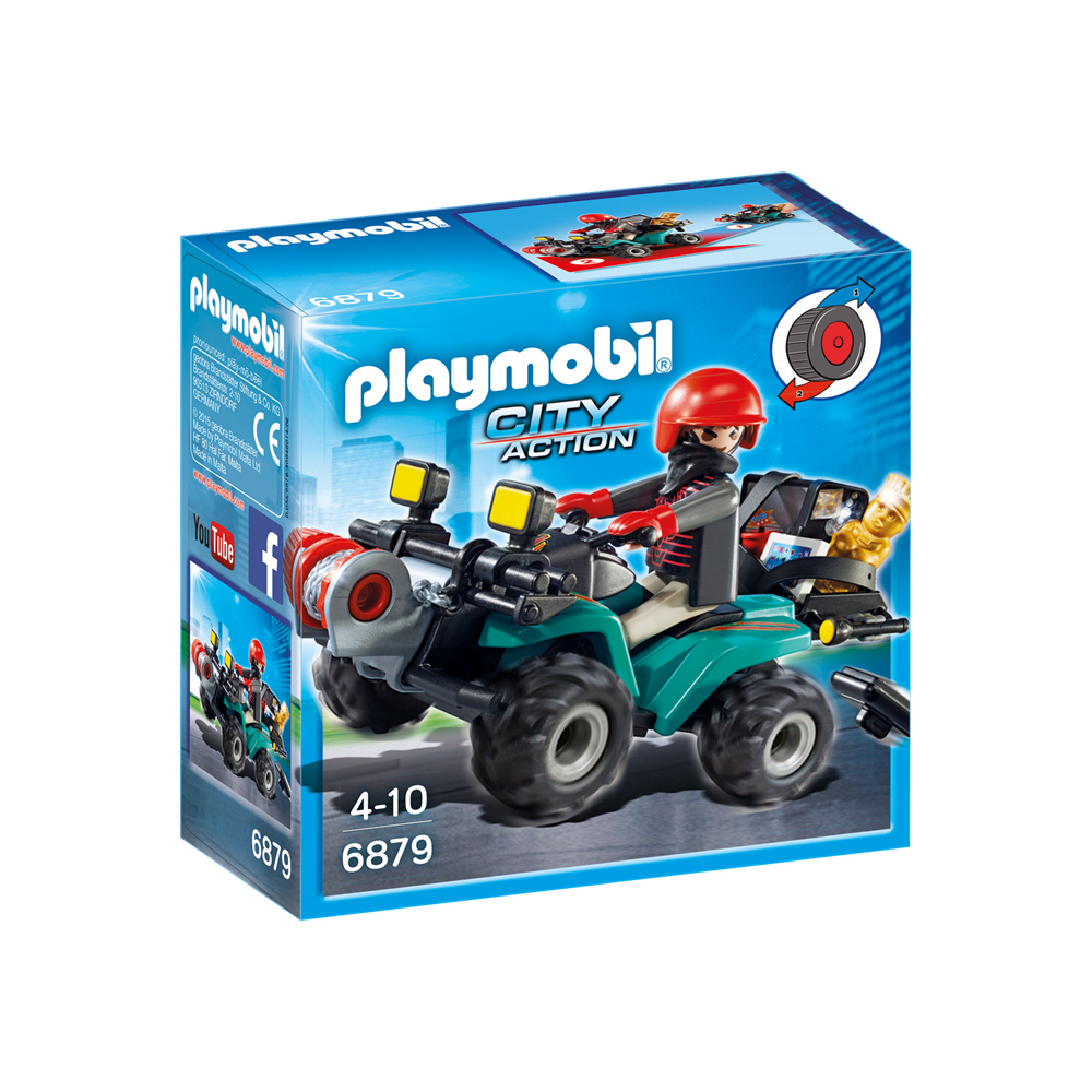 Playmobil 6879 City Action - Polizei - Ganoven-Quad mit Seilwinde