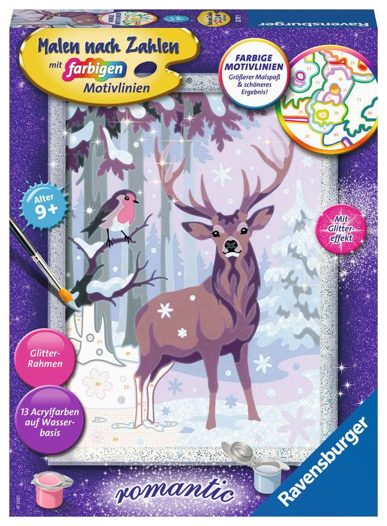 Ravensburger 28781 Malen nach Zahlen - Stolzer Hirsch romantic