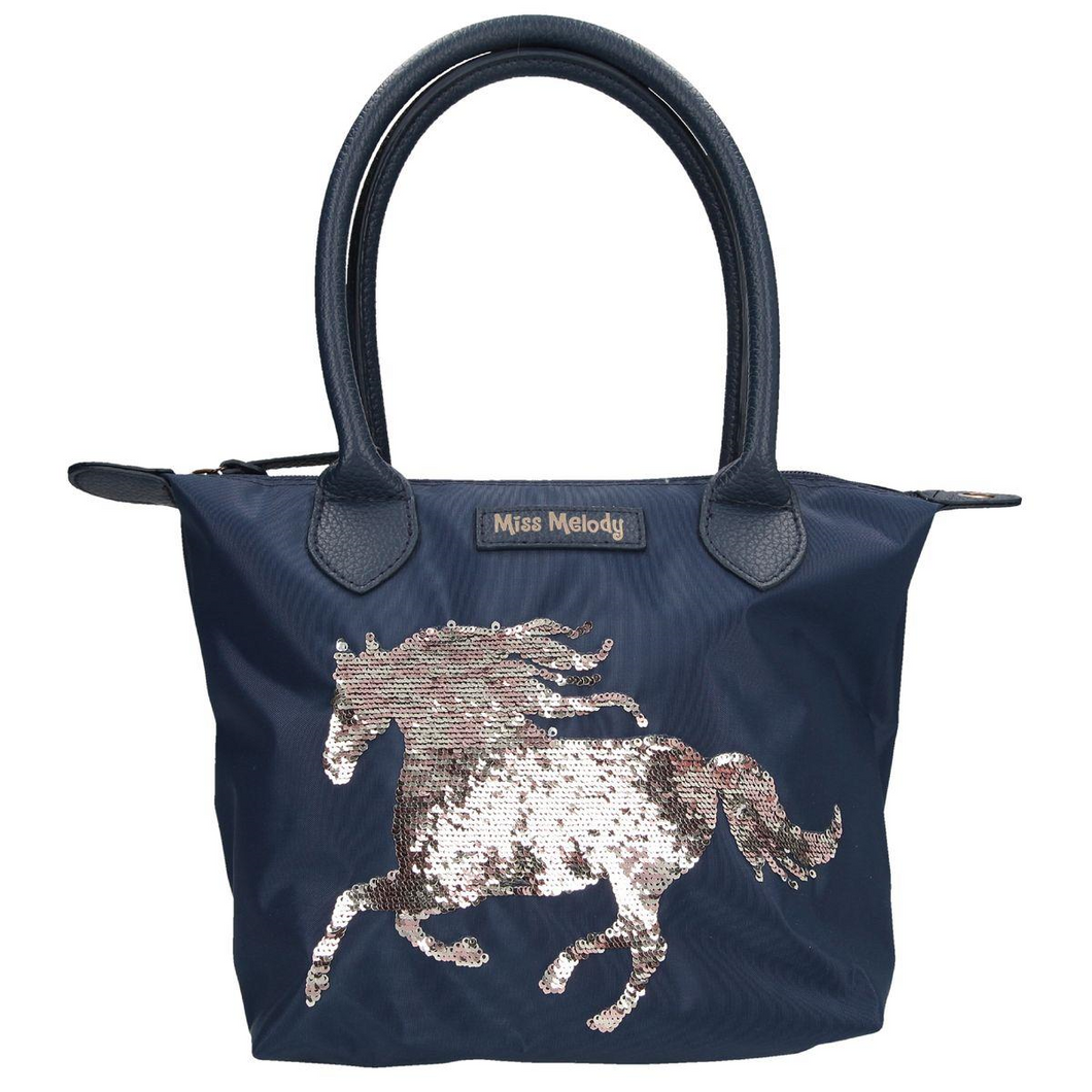 Depesche 10594 Miss Melody - Handtasche Pailetten blau