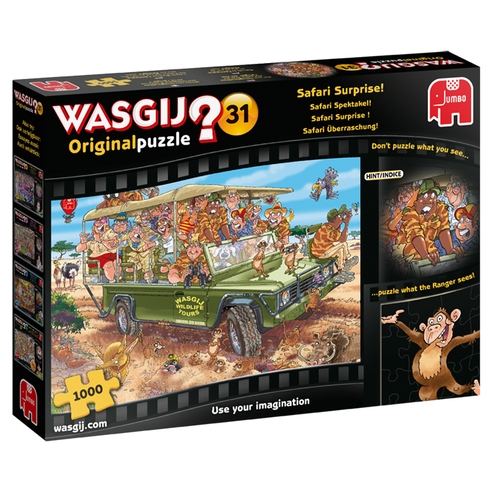 Jumbo Spiele 19164 Wasgij? - # 1000 - Wasgij Original 31 - Safari Überraschung!