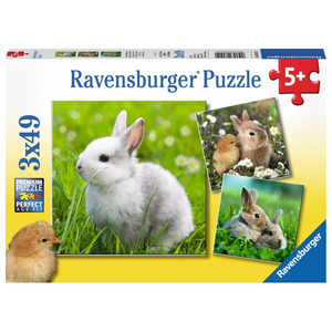 Ravensburger 08041 Kinder-Puzzle - # 49 - Niedliche Häschen