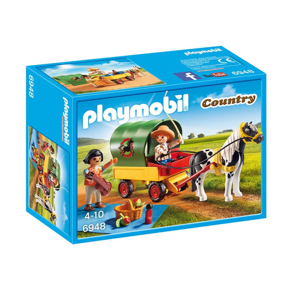 Playmobil 6948 Country - Reiterhof - Ausflug mit Ponywagen