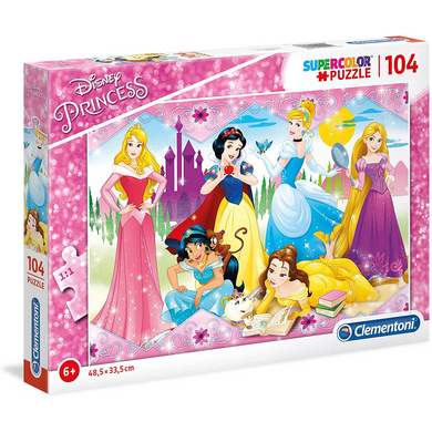 Clementoni 27086 Disney - Princess - Supercolor - Puzzle - 104 Teile