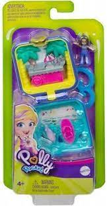 Mattel GKJ44 Polly Pocket - Shanis Tropischer Strand - Minipuppe und Zubehör