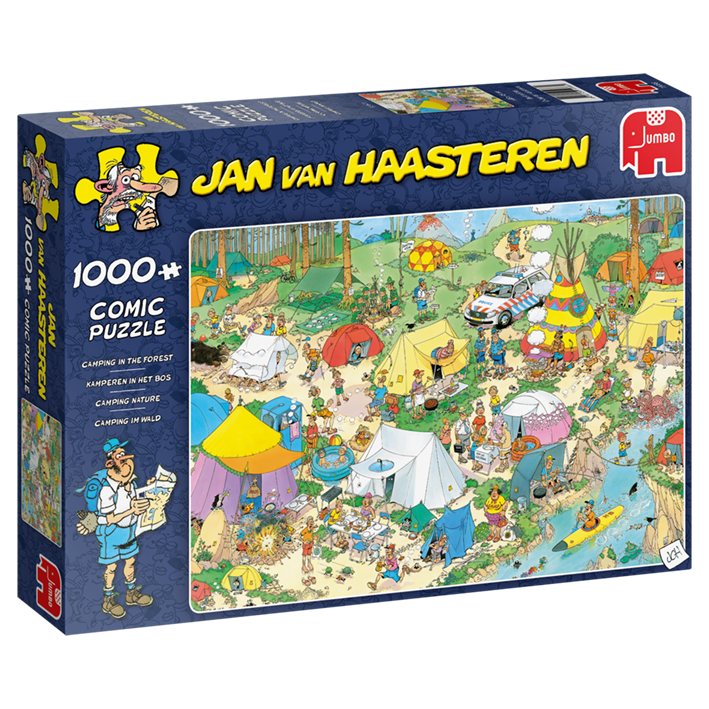 Jumbo Spiele 19086 # 1000 - Jan van Haasteren - Camping im Wald