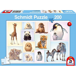 Schmidt Spiele 56270 Kinderpuzzle - # 200 - Tierkinder der Wildnis