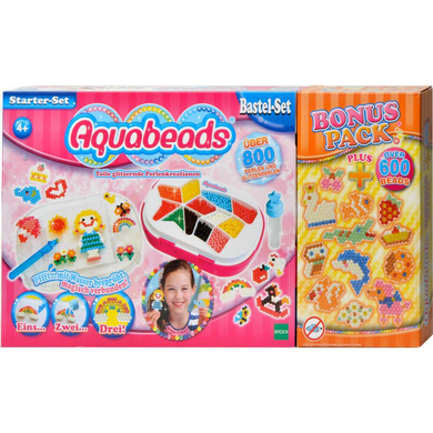 EPOCH Traumwiesen 31849 Aquabeads - Starter Set mit Bonus Pack Süße Tiere