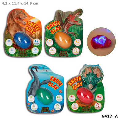 Depesche 6417 Dino World Springknete im Ei