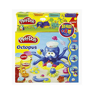 Hasbro 20472148 Play-Doh - Octopus Spielset plus 4er Pack Knetdosen