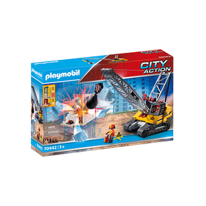 Playmobil 70442 City Action - Hochhausbau - Seilbagger mit Bauteil