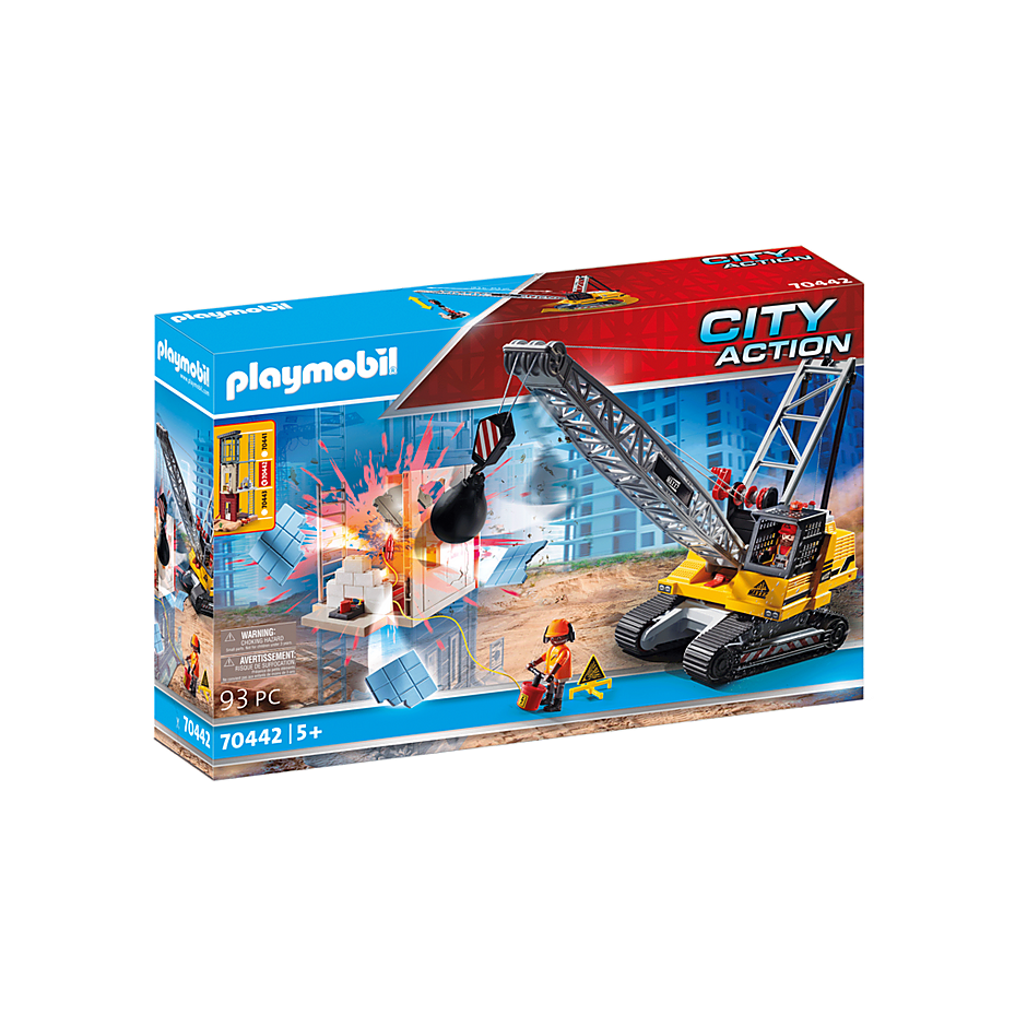 Playmobil 70442 City Action - Hochhausbau - Seilbagger mit Bauteil