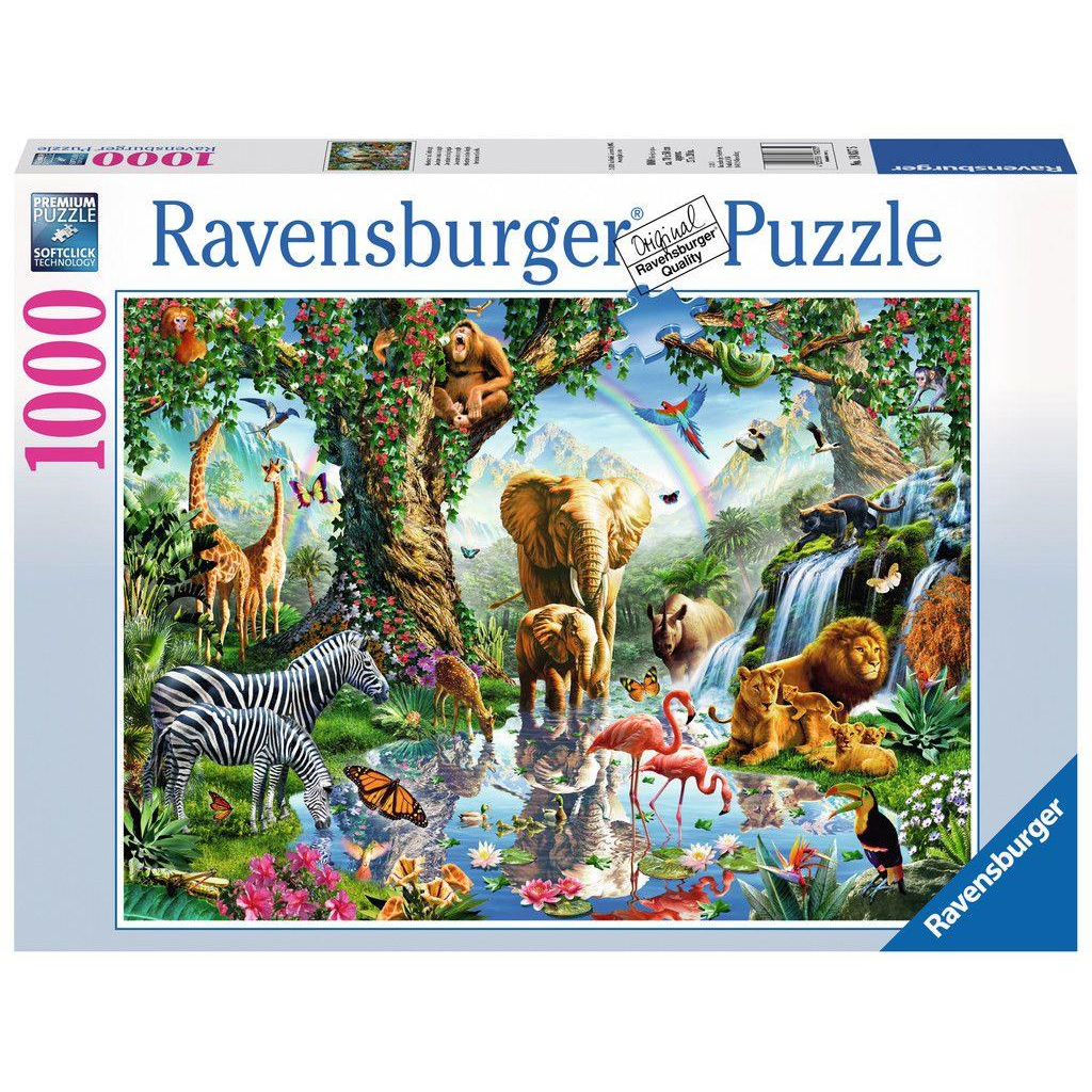 Ravensburger 19837 Erwachsenen-Puzzle - Abenteuer im Dschungel