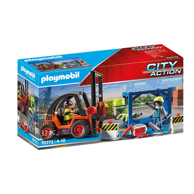 Playmobil 70772 City Action - Cargo - Gabelstapler mit Fracht