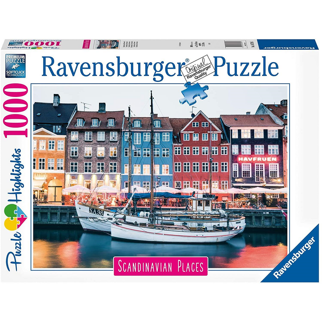 Ravensburger 16739 Erwachsenen-Puzzle - # 1000 - Kopenhagen (Dänemark)
